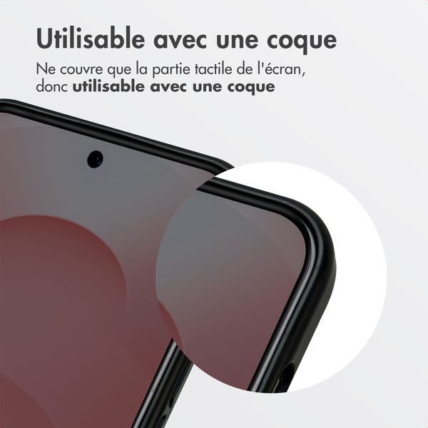 Accezz Protection d'écran en verre trempé avec filtre de confidentialité + Applicateur Samsung Galaxy S26