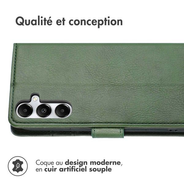 imoshion Étui de télephone portefeuille de luxe Samsung Galaxy A17 (5G) / (4G) - Vert