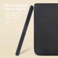 imoshion Étui de liseuse portefeuille Slim Soft Pocketbook Verse / Verse Pro / Verse Pro Color / Vivlio Light / Light HD - Noir