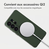 Accezz Coque Grip avec MagSafe Samsung Galaxy S26 Ultra - Vert foncé