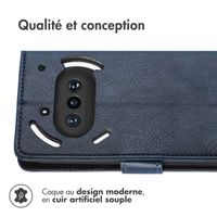 imoshion Étui de télephone portefeuille de luxe Nothing Phone (3a) - Bleu foncé