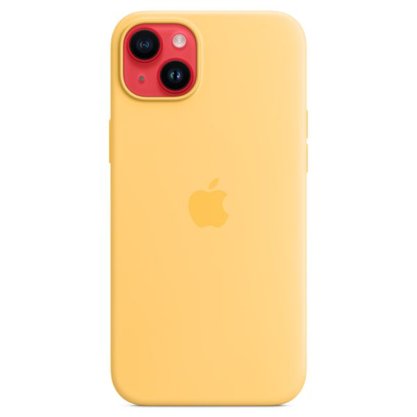 Apple Coque en silicone MagSafe Apple iPhone 14 Plus - Sunglow