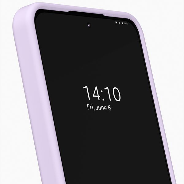 iDeal of Sweden Coque en silicone avec MagSafe Samsung Galaxy A37 (5G) - Lavender Milk