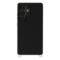 Selencia Coque arrière Rivièra avec MagSafe avec crochets amovibles Samsung Galaxy S25 Ultra - Velvet Black
