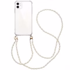 imoshion Coque avec dragonne + bracelet - Perles Apple iPhone 11 - Transparent