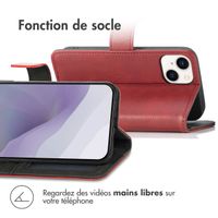 imoshion Étui de télephone portefeuille de luxe Apple iPhone 14 / 13 - Rouge