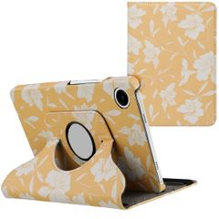 imoshion Coque tablette Design rotatif à 360° Samsung Galaxy Tab A9 Plus - Yellow Flowers