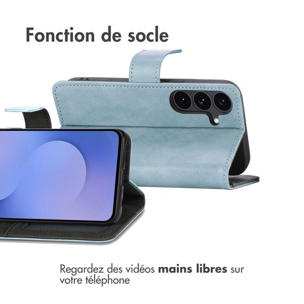 imoshion Étui de télephone portefeuille de luxe Samsung Galaxy S25 FE - Bleu clair