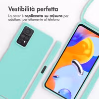imoshion Coque en silicone avec cordon Xiaomi Redmi Note 11 Pro - Vert menthe