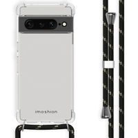 imoshion Coque arrière transparente avec cordon Google Pixel 7 Pro - Noir & Doré