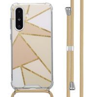 imoshion Coque Design avec cordon Samsung Galaxy A36 - Beige Graphic