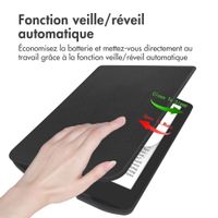 imoshion Étui de liseuse portefeuille Slim Soft Pocketbook Verse / Verse Pro / Verse Pro Color / Vivlio Light / Light HD - Noir