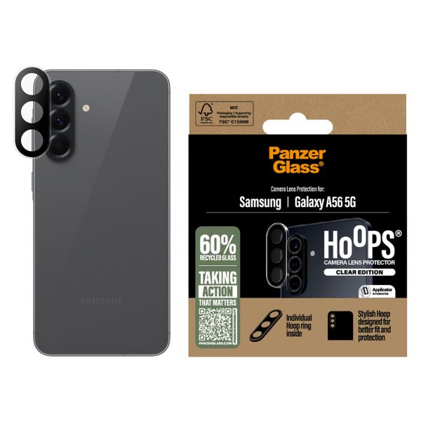 PanzerGlass Protection Caméra Hoops Optic Rings Samsung Galaxy A56 - Transparent