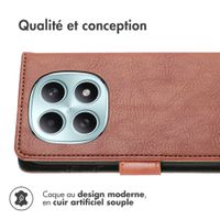 imoshion Étui de télephone portefeuille de luxe Xiaomi Redmi Note 15 (5G) - Marron