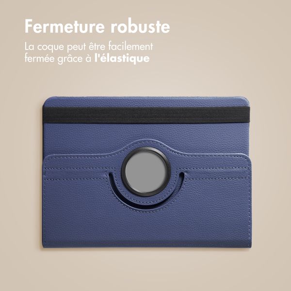imoshion Coque tablette rotatif à 360° Samsung Galaxy Tab A11 Plus - Bleu foncé