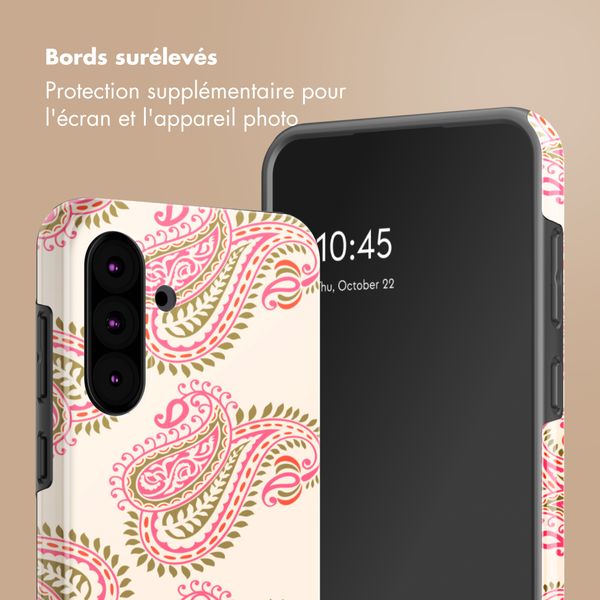 Selencia Coque arrière Vivid Samsung Galaxy A36 / A56 - Paisley Blush