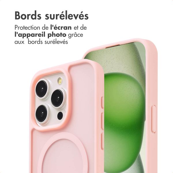 imoshion Coque Color Guard avec MagSafe Apple iPhone 15 Pro - Rose clair