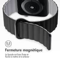 imoshion Bracelet en silicone magnétique Apple Watch | 38/40/41/42 mm - Noir / Gris