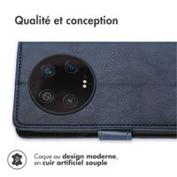 imoshion Étui de télephone portefeuille de luxe Xiaomi 13 Ultra - Bleu foncé