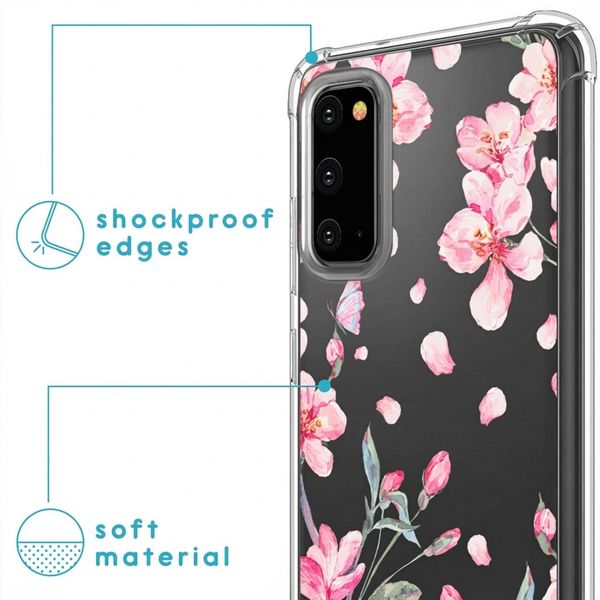 imoshion Coque Design avec cordon Samsung Galaxy S20 - Blossom Watercolor