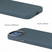 Accezz Coque arrière Mesh avec MagSafe Apple iPhone 14 / 13 - Bleu foncé