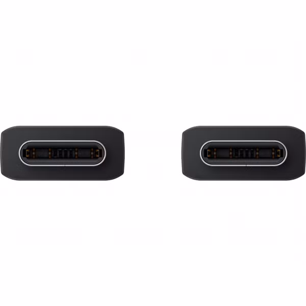 Samsung Câble USB-C vers USB-C d'origine - 1,8 mètre - 25 watts + adaptateur de recharge rapide USB-C d'origine - 25 watts - Noir