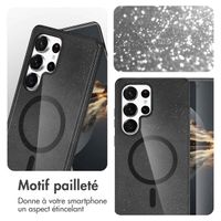 imoshion Coque Pailletée avec MagSafe Samsung Galaxy S24 Ultra - Glitter Noir