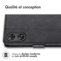 imoshion Étui de télephone portefeuille de luxe Oppo Reno 8 T (4G) - Noir