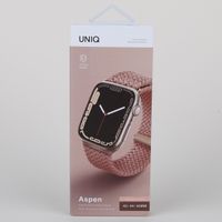 Uniq Bracelet tressé Aspen Apple Watch | 44/45/46/49 mm - Grapefruit Pink