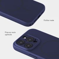Accezz Coque Grip avec MagSafe Apple iPhone 15 Pro - Bleu foncé