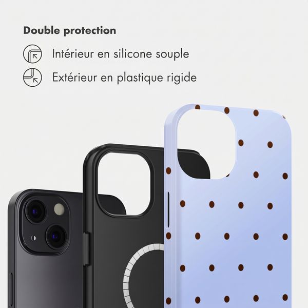 Selencia Coque arrière Vivid avec MagSafe Apple iPhone 13 - Happy Dots Digital Sky