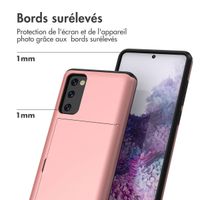 imoshion Coque arrière avec porte-cartes Samsung Galaxy S20 FE - Rose Doré