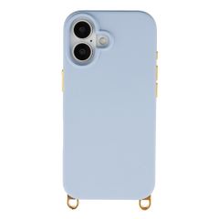 Selencia Coque arrière Rivièra avec MagSafe avec crochets amovibles Apple iPhone 16 - Powder Blue