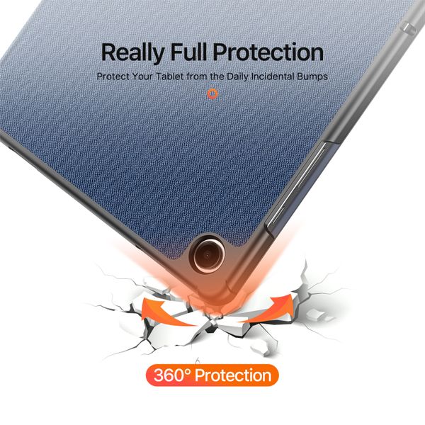 Dux Ducis Coque tablette Domo Samsung Galaxy Tab A11 Plus - Bleu foncé