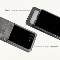 imoshion Étui de télephone portefeuille Luxe Samsung Galaxy Z Flip 8 - Noir