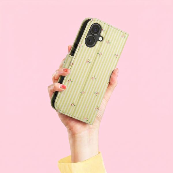 imoshion Étui de télephone portefeuille Design Apple iPhone 17 - Garden Stripes