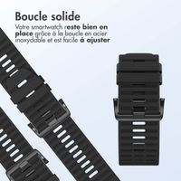 imoshion Bracelet QuickFit® Stripe en silicone  - Connexion Garmin 26 mm - Noir