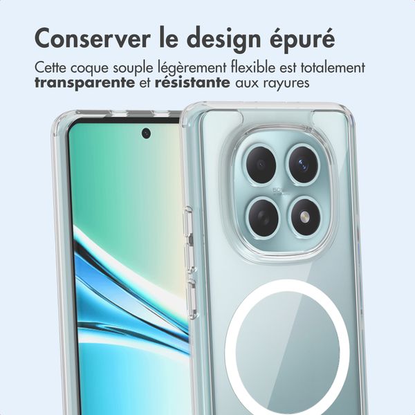 imoshion Coque arrière de protection avec MagSafe Xiaomi Redmi Note 15 (4G/5G) - Transparent