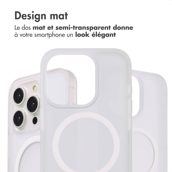 imoshion Coque Color Guard avec MagSafe Apple iPhone 15 Pro - Blanc