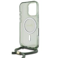 Guess Coque MagSafe IML avec crossbody cord Apple iPhone 16 Pro - Vert