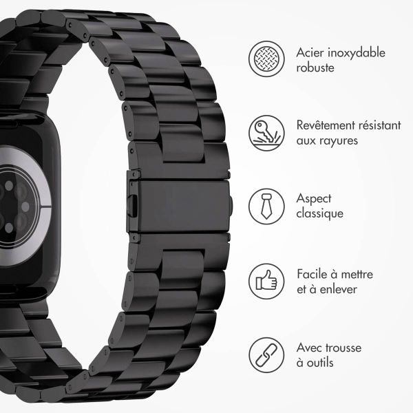 imoshion Bracelet acier Apple Watch | 44/45/46/49 mm - Noir