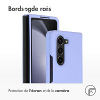 Accezz Coque Liquid Silicone Samsung Galaxy Z Fold 5 - Violet