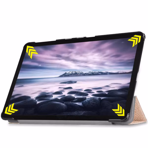 imoshion Coque tablette Trifold Samsung Galaxy Tab A 10.5 (2018) - Doré