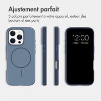 imoshion Coque arrière Color avec Thin MagSafe Ring Apple iPhone 16 Pro - Bleu foncé