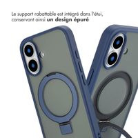 Accezz Coque Ring Stand avec MagSafe Apple iPhone 16 - Bleu
