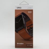 Uniq Bracelet Straden étanche en cuir Apple Watch | 44/45/46/49 mm - Toffee