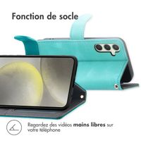 imoshion Etui de télephone portefeuille avec cordon Samsung Galaxy S25 Plus - Turquoise
