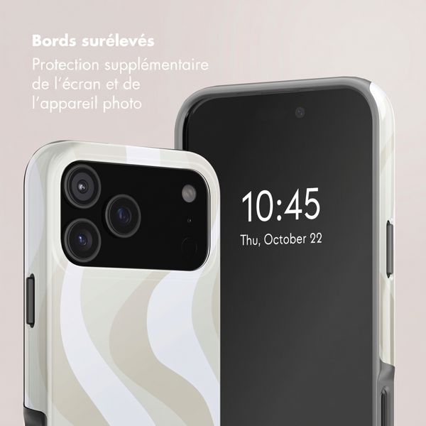 Selencia Coque arrière Vivid avec MagSafe Apple iPhone 18 Pro / 17 Pro - Desert Waves Beige