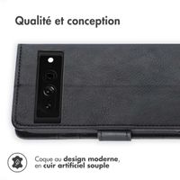 imoshion Étui de télephone portefeuille de luxe Google Pixel 7 Pro - Noir