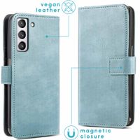 imoshion Étui de télephone portefeuille de luxe Samsung Galaxy S21 FE - Bleu clair
